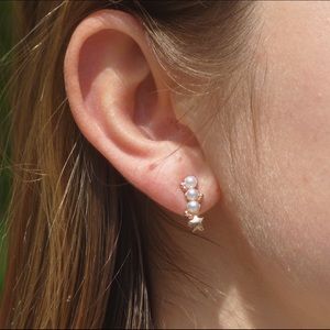 Peral Star Vintage Earrings